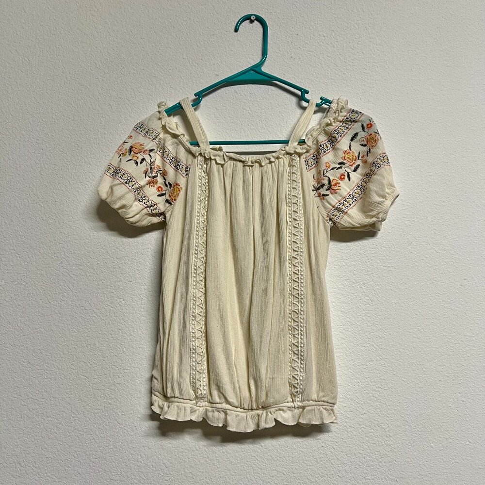 Art Class Girls Peasant Top